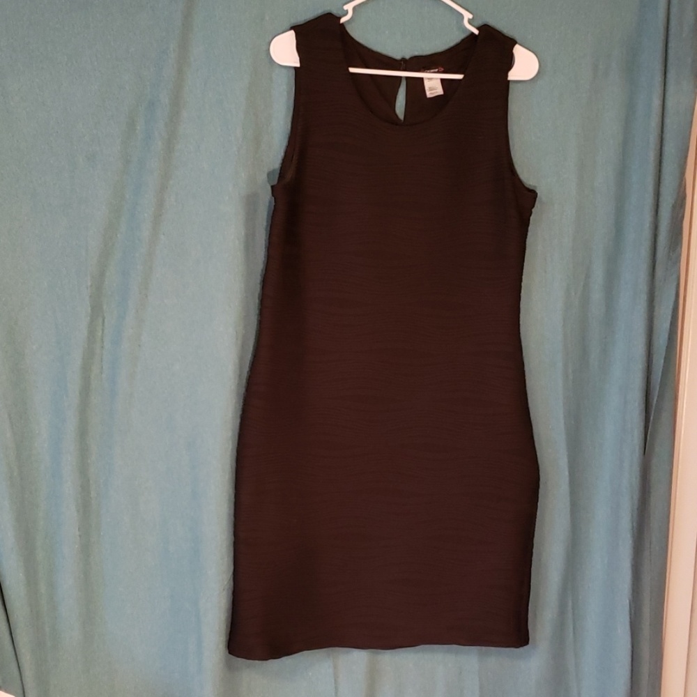 Ribbed Little Black Dress